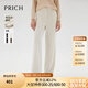 PRICH簡(jiǎn)約寬松休閑褲闊腿褲冬季新款設(shè)計(jì)感保暖顯瘦長(zhǎng)褲子女 39象牙白色 L 165