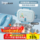 樂(lè )扣樂(lè )扣（LOCK&LOCK）316不銹鋼飯盒四分格初高中小學(xué)生專(zhuān)用食品級餐盤(pán)大容量便當餐盒 天空藍-餐盒餐包套裝1500ml
