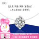 IDC人魚之淚項(xiàng)鏈女明星同款鉑金套鏈人工培育鉆石1克拉吊墜送禮 PT950鉑金【D色/VVS/NGIC證書】 1克拉