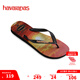 havaianas哈唯納Hype III沙灘男士人字拖夏季海邊戶外休閑涼拖鞋可外穿 6196-黑/桃 41-42 巴西碼