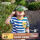 齊齊熊男童短袖T恤寶寶夏裝小童?；晟纼和胄渑瘲l紋t恤薄
