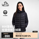伯希和（Pelliot）戶外輕薄排骨羽絨服女新款800蓬鵝絨男防風(fēng)外套沖鋒衣內(nèi)膽 【女款】漫暮黑 | 95%白鵝絨 S