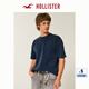 HOLLISTER25夏新款情侶重磅基礎款棉質短袖T恤男裝女裝KI324-5100 海軍藍 S (175/92A)