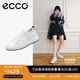 愛步（ECCO） 板鞋女 牛皮輕盈厚底增高小白鞋 街頭ACE女鞋856813 白色37