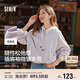 森馬外套女短款寬松純色夾克2025春秋復古休閑棒球領109125108005