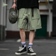 LOMBT美式工裝短褲男春夏季寬松休閑運動(dòng)復古五分中褲M(mǎn)T01淺軍3XL