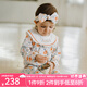 OAK FAMILY女寶寶長袖翻領(lǐng)連衣裙兒童印花公主裙 花園舞曲 (不含頭飾) 100 cm
