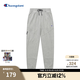 Champion冠軍直筒褲男24新款新款美式運(yùn)動(dòng)男士小C口袋休閑長(zhǎng)褲束腳褲衛(wèi)褲 淺灰色 M