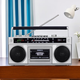 雙聲道立體聲充電式磁帶機卡帶機錄音機收錄機藍牙音箱插卡收音機