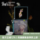 She's茜子原創(chuàng  )梵高鳶尾花漸變花朵胸針高檔胸花別針絲巾扣生日禮物女胸針紫色E0