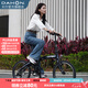 大行（DAHON）P10折疊自行車(chē)20英寸10速鋁合金男女運(yùn)動(dòng)通勤V剎折疊車(chē)PAA003 珠光深藍(lán)