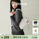 歐時納（JUST STAR）法棍包包女款2025年新款波士頓包輕奢侈單肩包腋下包生日禮物女 奶油白【贈品牌掛飾】