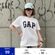 Gap男女裝2025春季新款純棉印花logo圓領(lǐng)修身短袖T恤美版856659 白色 XS 美碼 S亞洲碼175/88A