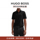 雨果博斯（HUGO BOSS）夏季新款春秋運動潮流休閑高級男短袖T恤Polo50507699黑色 L