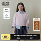 Teenie Weenie小熊衛(wèi)衣女2025年春季新款學(xué)院風(fēng)基礎(chǔ)短款收腰圓領(lǐng)衛(wèi)衣上衣女 粉色 S
