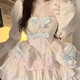 閃動(dòng)少女（SHANDONGSHAONV）甜茶少女lolita茶歇法式洋裝lolita蓬蓬蛋糕公主裙甜美森系洛麗塔 S
