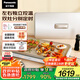 松下（Panasonic）【國家補(bǔ)貼】金色多用途鍋 聚嗨盤 電烤盤烤肉鍋多功能鍋料理燒烤火鍋一體鍋左右獨立控溫 NF-M1-N