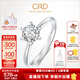 CRD克徠帝【七夕禮物】傳承鉆戒六爪結(jié)婚鉆石戒指女婚戒結(jié)婚求婚 傳承【G0831B】 18分D-E色SI