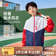 特步兒童童裝女童中大童簡(jiǎn)防水吸濕透氣雙層風(fēng)衣 寶鉆紅 160cm