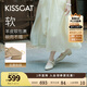 KISSCAT接吻貓【西西里】25秋兩穿一腳蹬單鞋瑪麗珍不累腳奶奶鞋 杏色 36