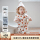 OAK FAMILY冬季新品嬰兒羽絨服白鵝絨連帽爬服寶寶外出保暖連體衣 小蘋果 90 cm