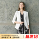 顏域簡(jiǎn)約白色西裝外套女2025年早春新款氣質(zhì)職業(yè)裝通勤正裝小西服 白色 XL