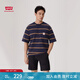 Levi's李維斯工裝25年春夏新款巴恩風(fēng)男士純棉休閑短袖T恤A5850 藏青色 A5850-0017 XL