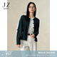 玖姿·安娜蔻miu系簡(jiǎn)約撞色假兩件美麗諾羊毛針織衫女冬款 墨綠 S