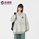 KARPAKER美式潮牌衛衣男女秋冬麂皮絨重磅圓領(lǐng)衣服寬松休閑情侶打底上衣男 臟米灰（NE01） L （推薦體重130-140斤）