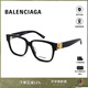巴黎世家BALENCIAGA眼鏡框女黑色經(jīng)典板材方框近視鏡架男 送愛人BB0104O BB0104O-001