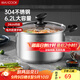 美廚（maxcook）湯鍋 304不銹鋼湯鍋湯煲24cm 加厚復合底 電磁爐通用MCT8220