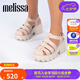 Melissa（梅麗莎）Megan高跟時(shí)尚果凍羅馬齒輪涼鞋女33835 米色 40