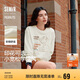 森馬（Semir）史努比系列衛(wèi)衣女卡通落肩寬松衣服個(gè)性秋設(shè)計(jì)感圖案101524116009