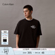 Calvin KleinJeans夏季男女情侶中性ck休閑字母寬松純棉重磅短袖T恤J400448