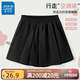 真維斯女童短褲2025夏季新款牛仔褲時(shí)髦百搭裙子透氣親膚中大童潮流褲裙 【防曬親膚涼感】百褶褲裙/黑色 160
