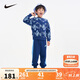 NIKE耐克童裝男童純棉衛(wèi)衣+長(zhǎng)褲2件套秋季新款兒童套裝