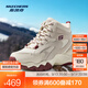 斯凱奇（Skechers）厚底加絨丨女子老爹鞋高幫秋冬季保暖增高熊貓鞋子運動(dòng)休閑棉鞋女 【推薦配色】酒紅色/BURG 37