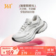 361°運動(dòng)鞋愛(ài)心女鞋秋季網(wǎng)面厚底復古休閑增高老爹鞋子女682536760-1