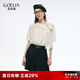 歌莉婭天絲上衣女夏季穿搭2025新款今年流行短袖t恤小衫1E6R3B250 07W米色 XS