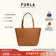 芙拉（FURLA）【限時(shí)優(yōu)惠】MIADIVA牛皮中號(hào)女士上班通勤手提托特包子母包 棕色