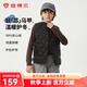坦博爾兒童輕薄羽絨服男女童短款馬甲秋冬保暖外套TCF310121A 黑色 165