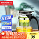 金灶（KAMJOVE）茶道杯飄逸杯大容量泡茶壺耐熱玻璃杯辦公室過(guò)濾茶具花茶壺TP-757 700ml