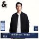 杰克·瓊斯（JACK&JONES）男裝秋款棒球領(lǐng)夾克百搭基礎(chǔ)略寬松拉鏈門襟純色外套男224321019 黑色E40 黑色E40 XS 165