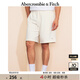 ABERCROMBIE & FITCH【毛圈布短褲】男裝25夏季美式經(jīng)典小麋鹿衛(wèi)褲短褲KI128-5077 奶油白 XL (180/98A)
