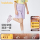 巴拉巴拉童裝女童2024褲子夏款兒童短褲中大童五分運動(dòng)褲208224110002