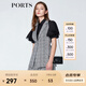 PORTS寶姿  新品商場(chǎng)同款女裝經(jīng)典千鳥格露背西裝馬甲SN8J011HFD049 白/黑色 S (4)