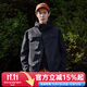 拓路者朱雀沖鋒衣男三合一硬殼冬季夾克外套戶(hù)外高海拔登山服女防水防風(fēng) 黑色-抓絨兩件套（無(wú)腋下拉鏈） XL