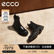 愛(ài)步（ECCO）切爾西靴女 女士百搭厚底增高牛皮靴 革新214793 HL 黑色21479351052 37