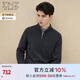 EMZ鄂爾多斯【抗靜電抑菌】秋冬羊絨羊毛針織衫男士純色商務休閑毛衣 深灰 L 175/92A