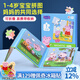 小豬佩奇拼圖兒童早教益智類玩具幼兒磁力拼圖2-3歲寶寶磁吸生日禮物 1階-幸福家庭(9/12/16片)
